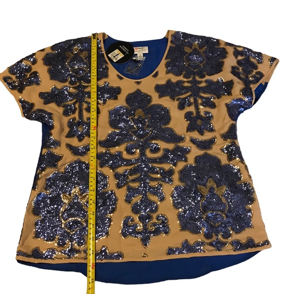 Neiman Marcus /Target Tracy Reese Sequin Embellished Party Glam Top NEW MSRP $79 - Picture 11 of 15